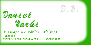 daniel marki business card